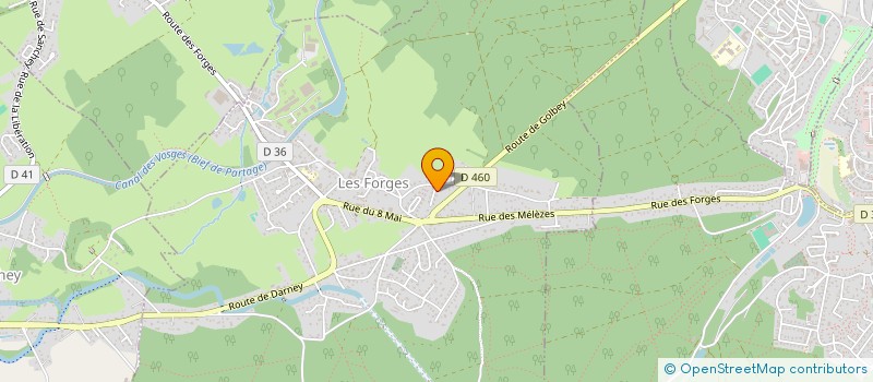 localisation de l'entreprise SCI LES 5 BOULEAUX  LES FORGES