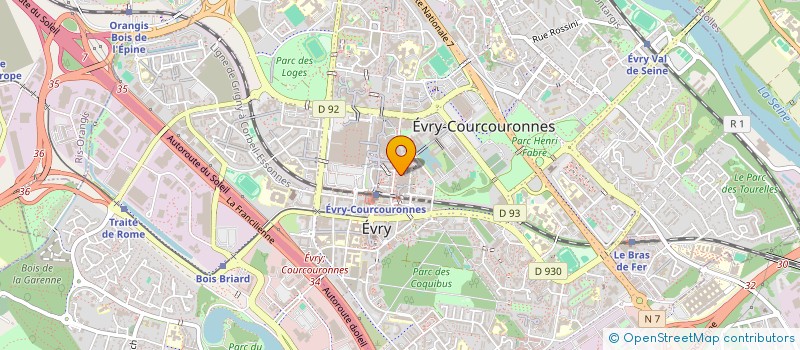 localisation de l'entreprise SCI LES 5 BUISSONS à EVRY-COURCOURONNES