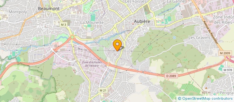 localisation de l'entreprise SCI LES 5 C  AUBIERE