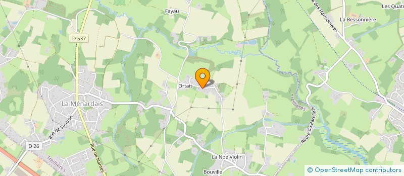 localisation de l'entreprise SCI LES 5 C  TREILLIERES