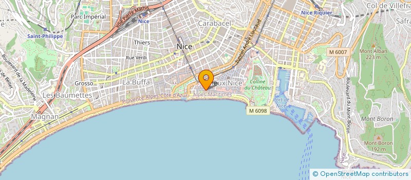 localisation de l'entreprise SCI LES 5 CEDRES  NICE