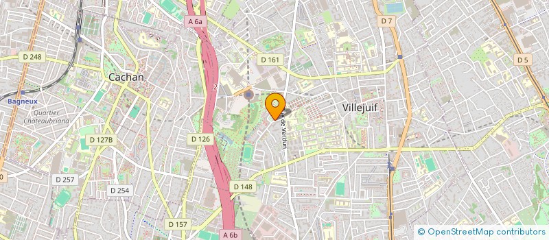 localisation de l'entreprise SCI LES 5 CHENES à VILLEJUIF