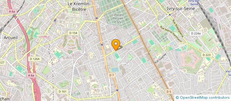 localisation de l'entreprise SCI LES 5 D à VILLEJUIF