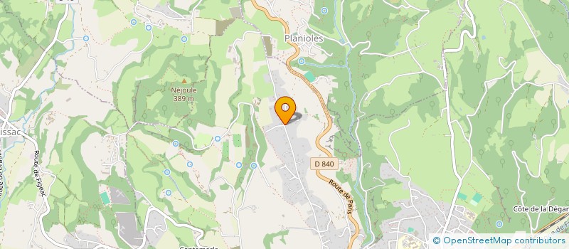 localisation de l'entreprise SCI LES 5 ELEMENTS  FIGEAC