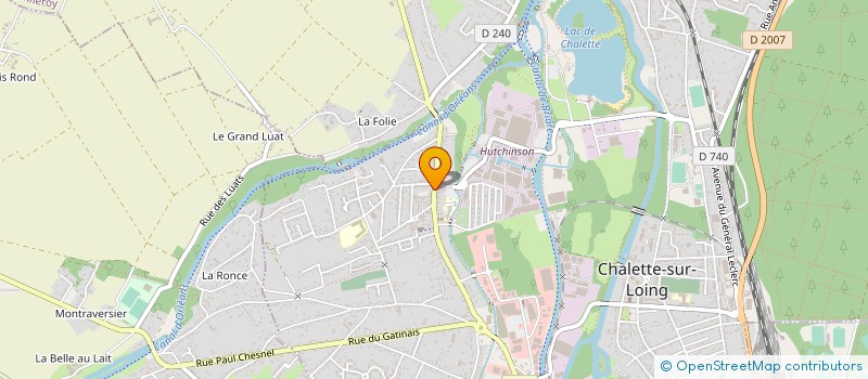 localisation de l'entreprise SCI LES 5 FRERES à CHALETTE-SUR-LOING