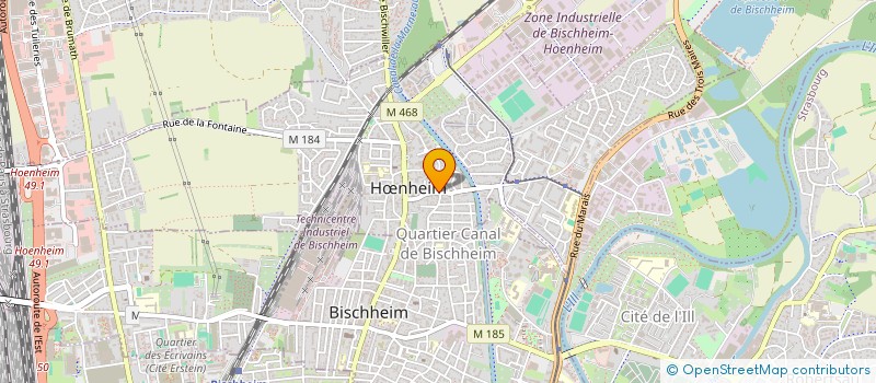 localisation de l'entreprise SCI LES 5 HOUBLONS  HNHEIM