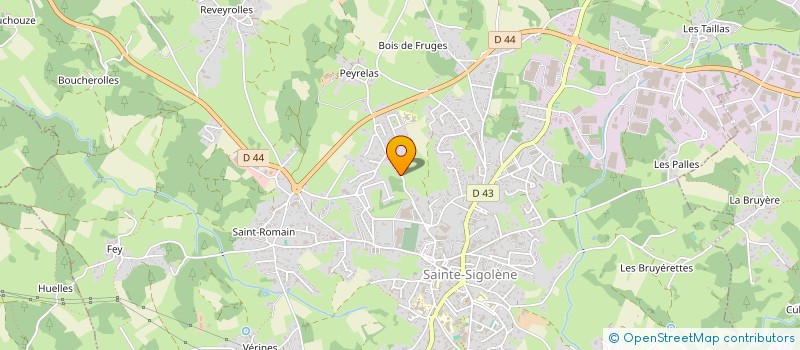 localisation de l'entreprise SCI LES 5 LUMIERES à SAINTE-SIGOLENE