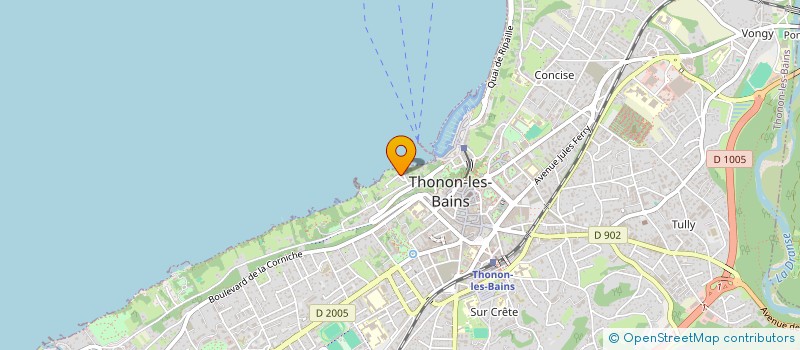 localisation de l'entreprise SCI LES 5 MOUETTES à THONON-LES-BAINS