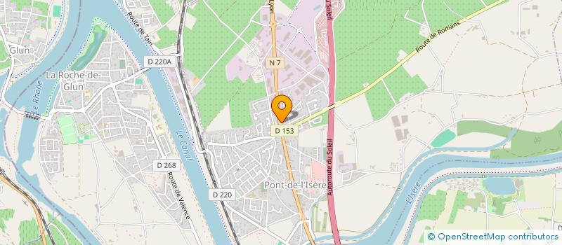 localisation de l'entreprise SCI LES 5 MT  PONT-DE-L'ISERE