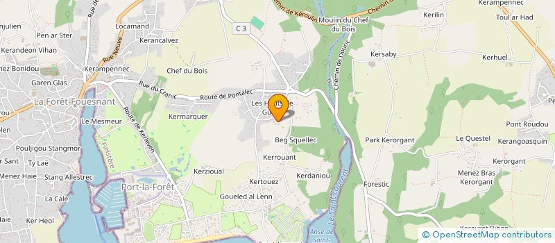 localisation de l'entreprise SCI LES 5 PIERRES  LA FORET-FOUESNANT