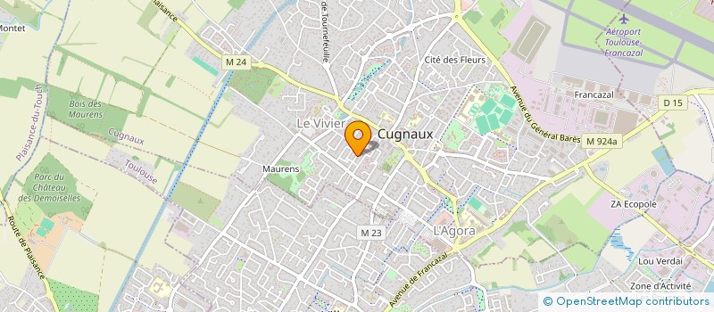 localisation de l'entreprise SCI LES 5 RIVES  CUGNAUX