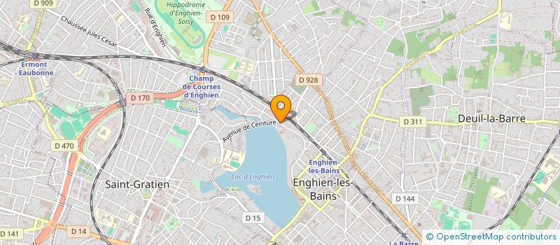 localisation de l'entreprise SCI LES 5 TAJ à ENGHIEN-LES-BAINS