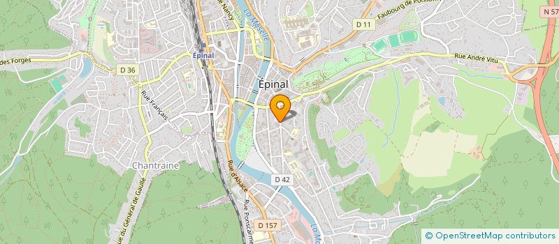 localisation de l'entreprise SCI LES 5B à EPINAL