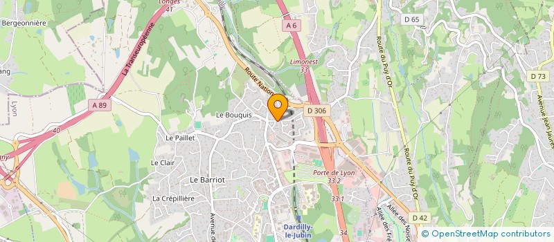 localisation de l'entreprise SCI LES 5L  DARDILLY