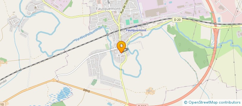 localisation de l'entreprise SCI LES 5S  FAULQUEMONT