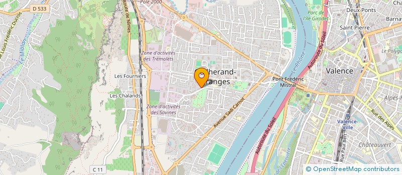 localisation de l'entreprise SCI LES 5T à GUILHERAND-GRANGES