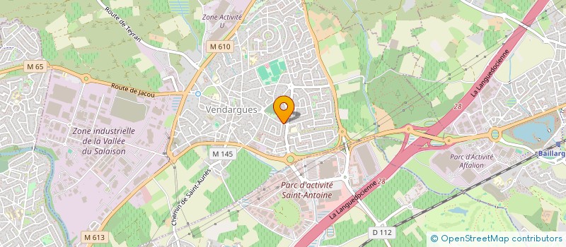 localisation de l'entreprise SCI LES 6 COLONNES à VENDARGUES