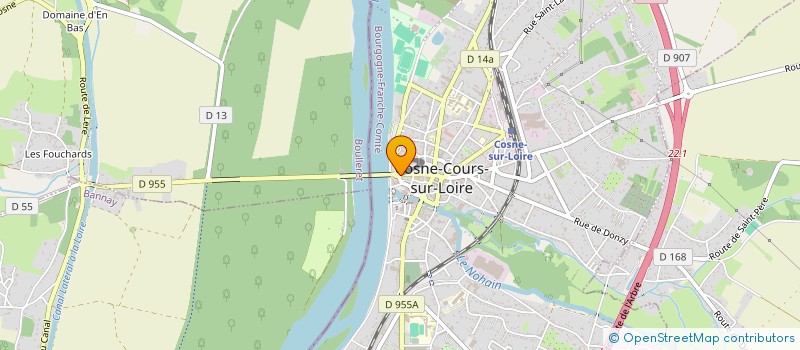 localisation de l'entreprise SCI LES 6 PRINTEMPS à COSNE COURS SUR LOIRE