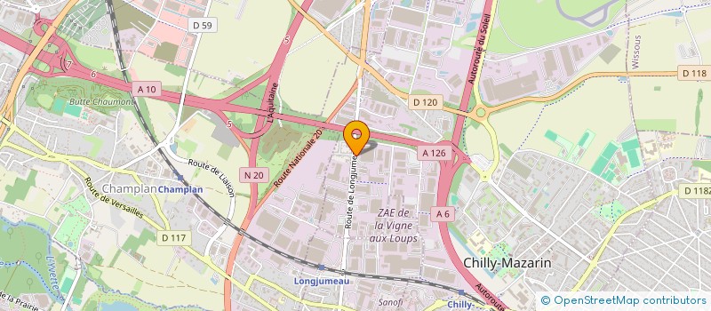 localisation de l'entreprise SCI LES 6K à CHILLY-MAZARIN