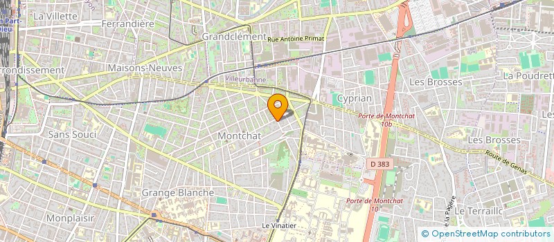 localisation de l'entreprise SCI LES 7 CHEMINS  LYON