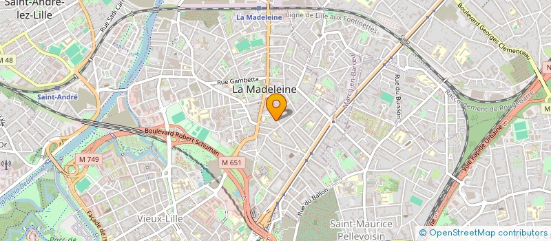 localisation de l'entreprise SCI LES 7 DU PARC à LA MADELEINE