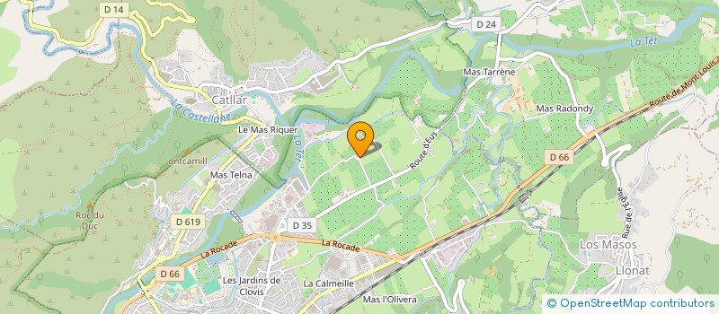 localisation de l'entreprise SCI LES 7 TASMAGA  PRADES