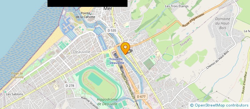 localisation de l'entreprise SCI LES 7 VENTS  TROUVILLE-SUR-MER