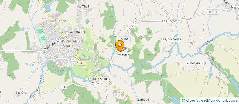 localisation de l'entreprise SCI LES 8 AROMES à ORADOUR-SUR-GLANE