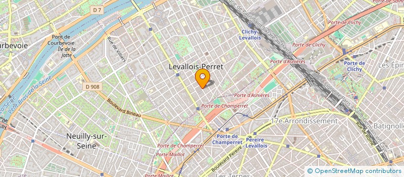 localisation de l'entreprise SCI LES 9 GENIES à LEVALLOIS-PERRET