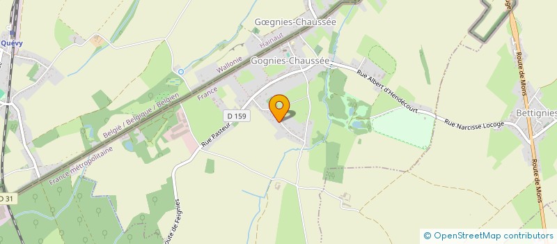 localisation de l'entreprise SCI LES ABEILLES  GOGNIES-CHAUSSEE