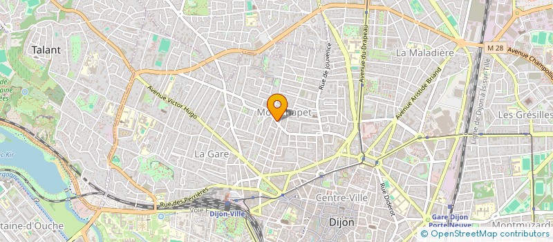 localisation de l'entreprise SCI LES ABEILLES à DIJON