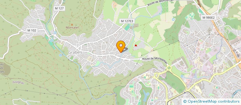 localisation de l'entreprise SCI LES ABEILLES  GRABELS