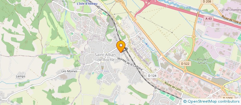 localisation de l'entreprise SCI LES ABEILLES  SAINT-ALBAN-DE-ROCHE