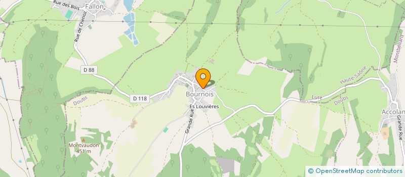 localisation de l'entreprise SCI LES ABEILLES  ACCOLANS