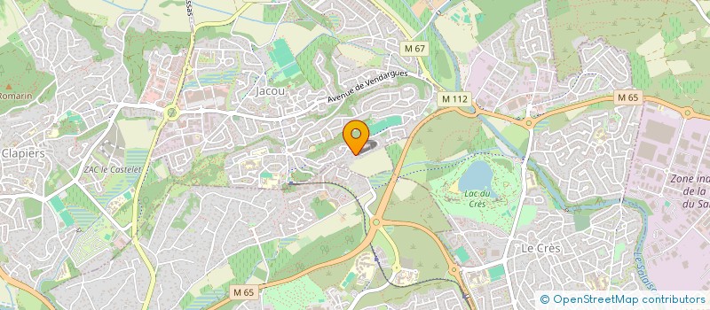 localisation de l'entreprise SCI LES ABEILLES  JACOU