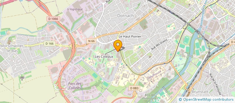 localisation de l'entreprise SCI LES ABEILLES  MULHOUSE