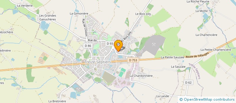 localisation de l'entreprise SCI LES ABORDS D'ASSON à TREIZE-SEPTIERS