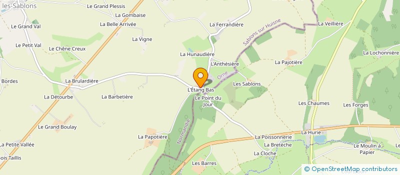 localisation de l'entreprise SCI LES ABRANTES ET CUILLERIER à SABLONS SUR HUISNE