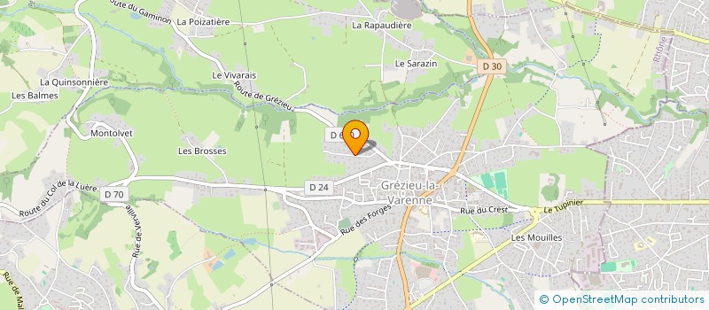 localisation de l'entreprise SCI LES ABREUX  GREZIEU-LA-VARENNE