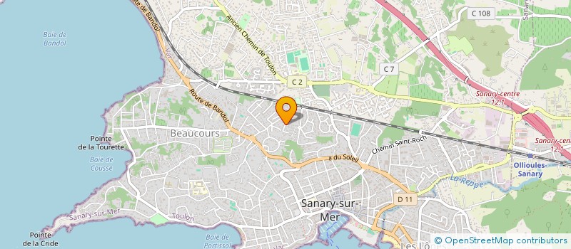 localisation de l'entreprise SCI LES ABRICOTIERS à SANARY-SUR-MER