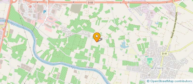 localisation de l'entreprise SCI LES ABRICOTIERS  CLAIRA