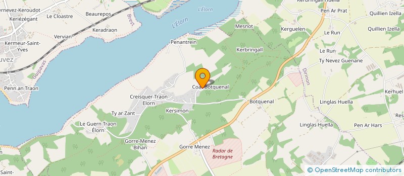 localisation de l'entreprise SCI LES ABRIS  LOPERHET