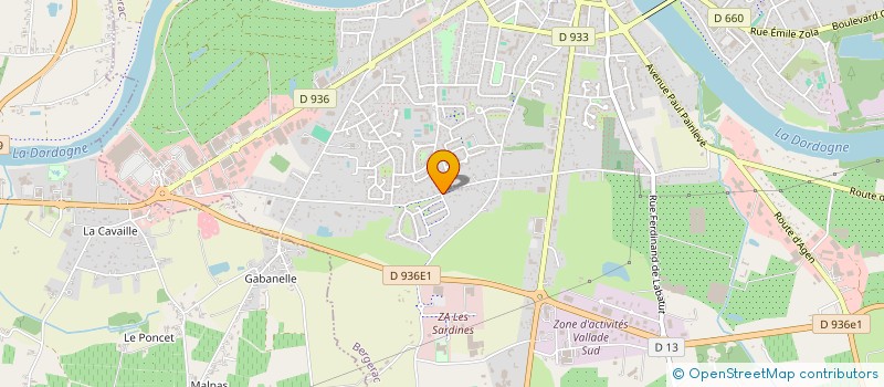 localisation de l'entreprise SCI LES ACACIAS 24 à BERGERAC