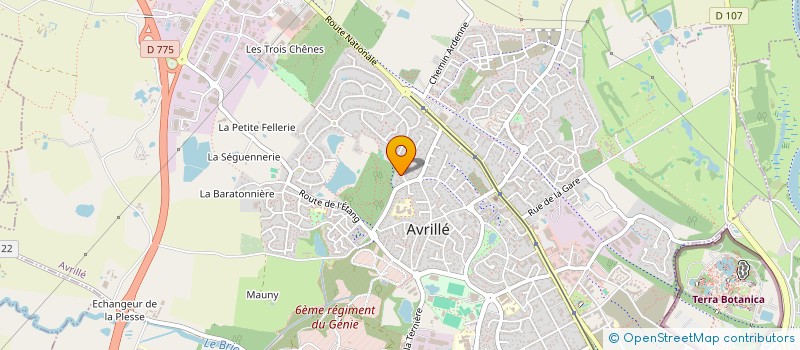 localisation de l'entreprise SCI LES ACACIAS à AVRILLE