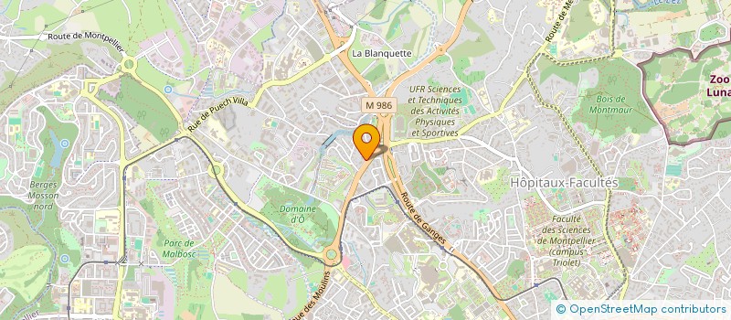 localisation de l'entreprise SCI LES ACACIAS à MONTPELLIER