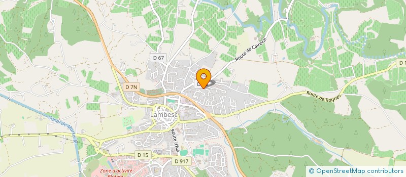 localisation de l'entreprise SCI LES ACACIAS  LAMBESC