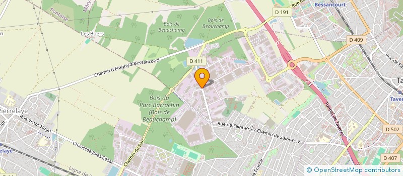 localisation de l'entreprise SCI LES ACACIAS  TAVERNY