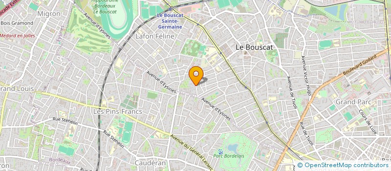 localisation de l'entreprise SCI LES ACACIAS  LE BOUSCAT