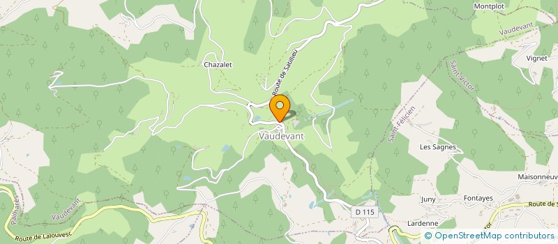 localisation de l'entreprise SCI LES ACACIAS  VAUDEVANT