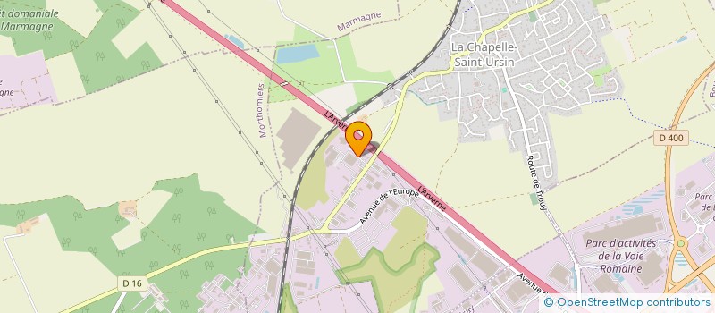 localisation de l'entreprise SCI LES ACACIAS  LA CHAPELLE-SAINT-URSIN